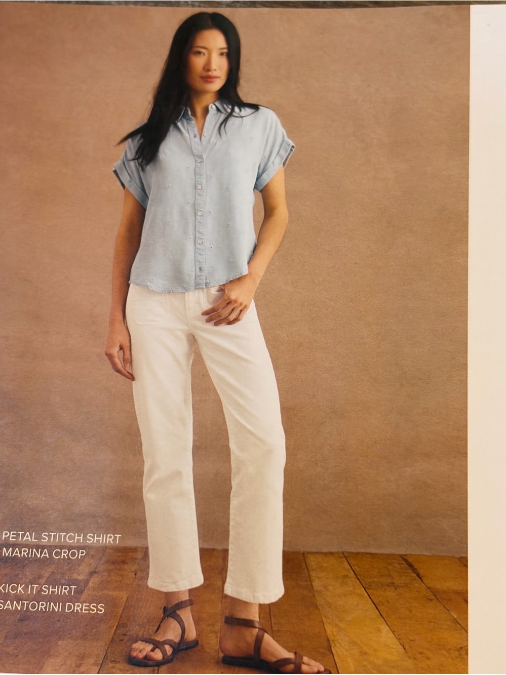 #6891 cabi Light Blue Petal Stitch Shirt. NWOT. Size Large. - Picture 3 of 6